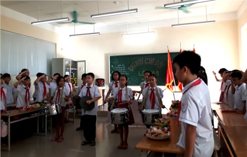 Chi đội 5A4 Trường Tiểu học Phúc Lợi tổ chức thành công Đại hội Chi đội mẫu năm học 2017-2018

